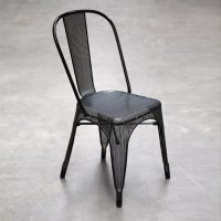 Black Mesh Metal Chair