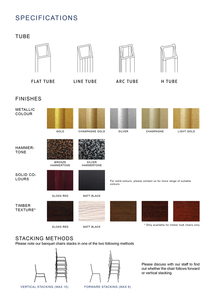 banquet-chairs-Specifications